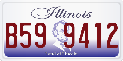 IL license plate B599412