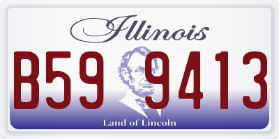 IL license plate B599413