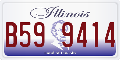 IL license plate B599414