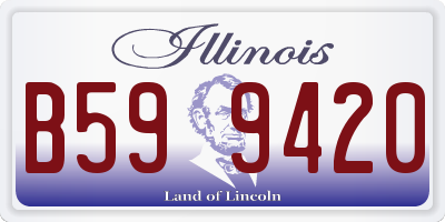 IL license plate B599420