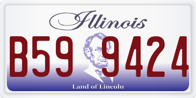 IL license plate B599424
