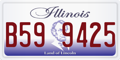 IL license plate B599425
