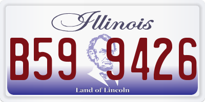 IL license plate B599426