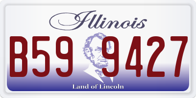 IL license plate B599427
