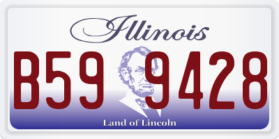 IL license plate B599428
