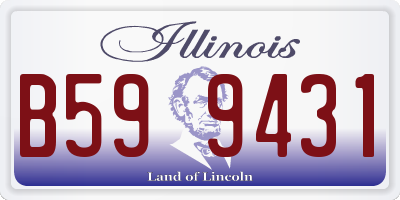 IL license plate B599431