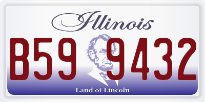 IL license plate B599432