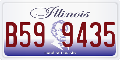 IL license plate B599435