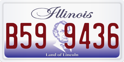 IL license plate B599436