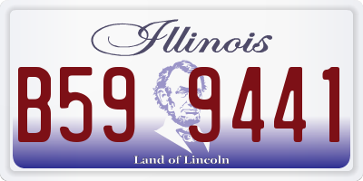 IL license plate B599441