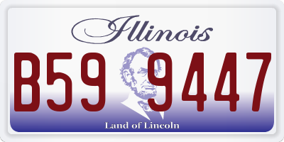 IL license plate B599447