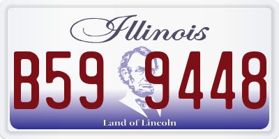 IL license plate B599448