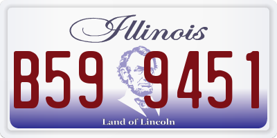IL license plate B599451