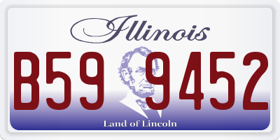 IL license plate B599452
