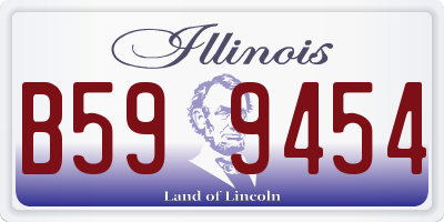 IL license plate B599454