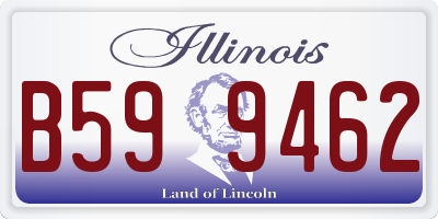 IL license plate B599462