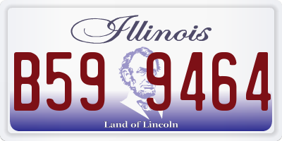 IL license plate B599464
