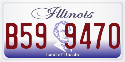 IL license plate B599470