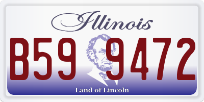 IL license plate B599472