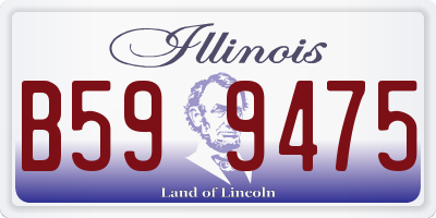 IL license plate B599475