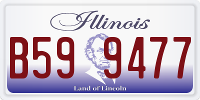 IL license plate B599477