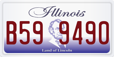 IL license plate B599490