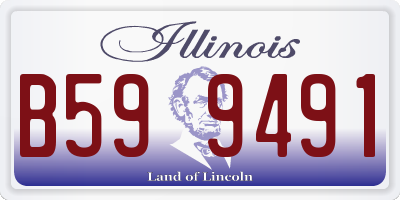 IL license plate B599491