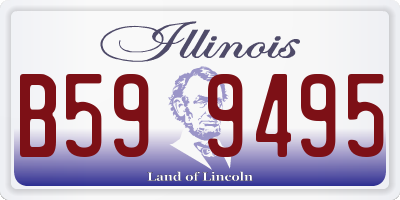 IL license plate B599495