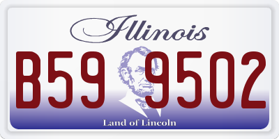 IL license plate B599502