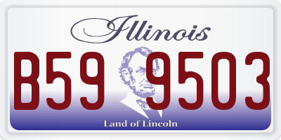 IL license plate B599503