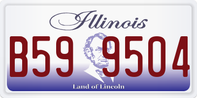 IL license plate B599504