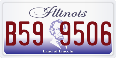 IL license plate B599506