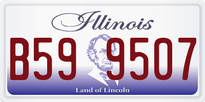 IL license plate B599507