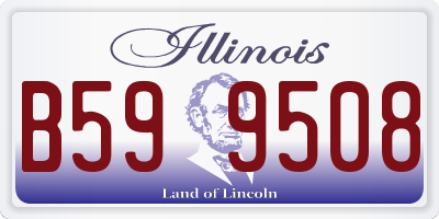 IL license plate B599508