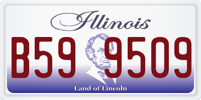 IL license plate B599509