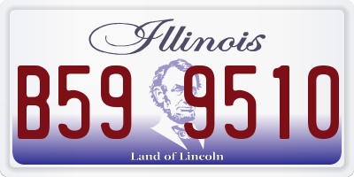 IL license plate B599510