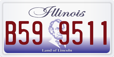 IL license plate B599511