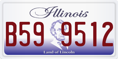IL license plate B599512