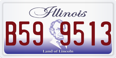 IL license plate B599513