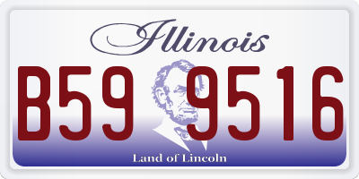 IL license plate B599516
