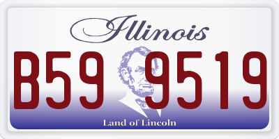 IL license plate B599519