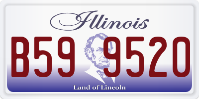 IL license plate B599520