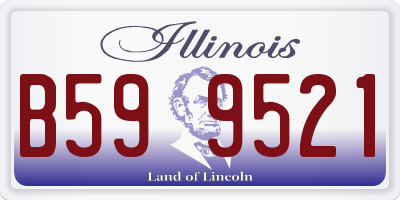 IL license plate B599521
