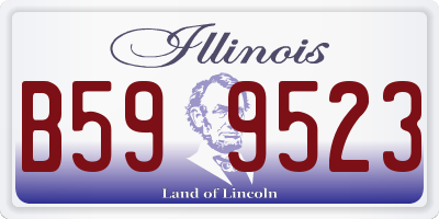 IL license plate B599523