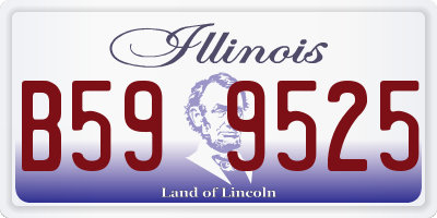 IL license plate B599525