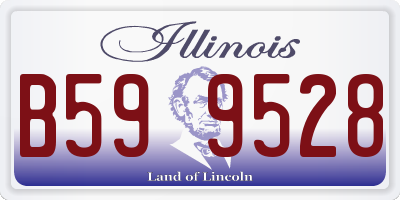 IL license plate B599528