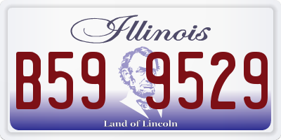 IL license plate B599529