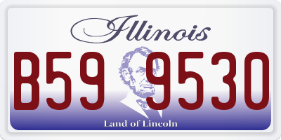 IL license plate B599530