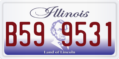 IL license plate B599531