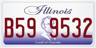 IL license plate B599532